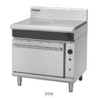 G576 GAS TARGET TOP CONVEC-TION OVEN RANGE 900mm